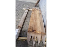 5x acacia post & rail 2m50 - afbeelding 5 van  5