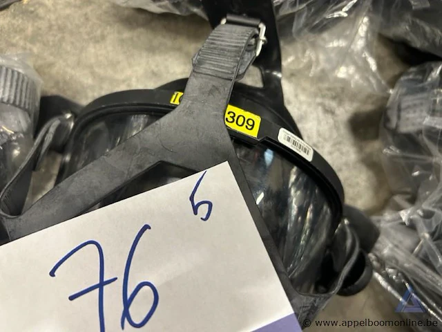 5x ademluchtmasker dräger fps 7000, met spin - afbeelding 2 van  2