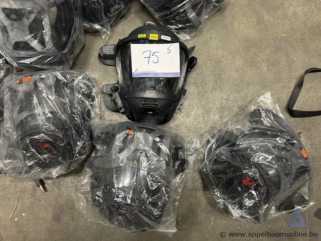 5x ademluchtmasker dräger fps 7000. - afbeelding 1 van  2