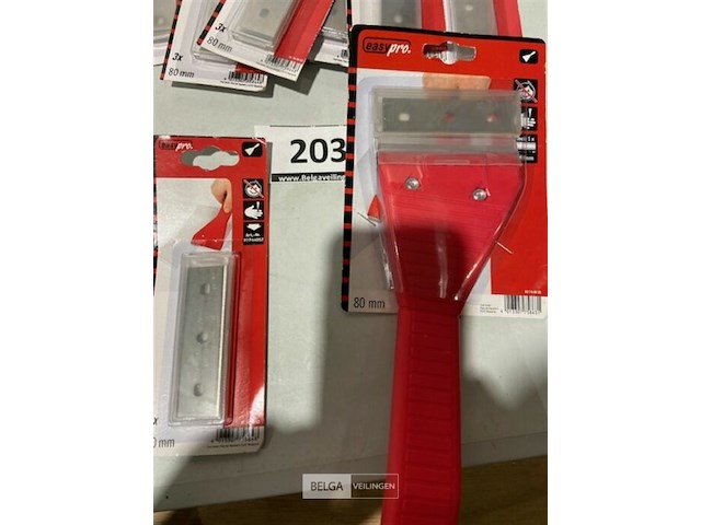 5x afsteekmes 80mm inclusief 10x3 reservemesjes - afbeelding 3 van  3