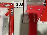 5x afsteekmes 80mm inclusief 10x3 reservemesjes - afbeelding 3 van  3