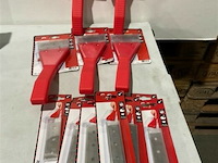 5x afsteekmes 80mm inclusief 10x3 reservemesjes - afbeelding 2 van  3