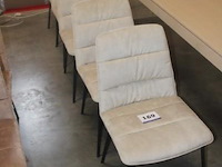 5x aurora stoel karese creme - afbeelding 1 van  2