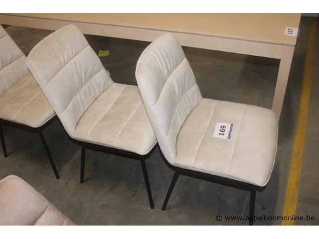 5x aurora stoel karese creme - afbeelding 2 van  2