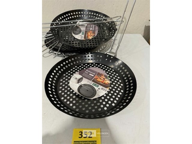 5x barbequepan diameter 30 cm - afbeelding 2 van  3