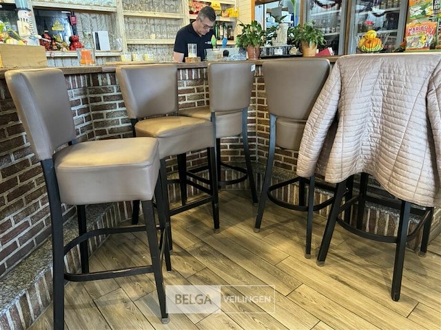 5x barkruk met rugleuning - afbeelding 2 van  6