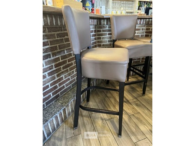 5x barkruk met rugleuning - afbeelding 4 van  6