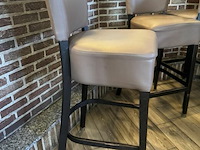 5x barkruk met rugleuning - afbeelding 4 van  6