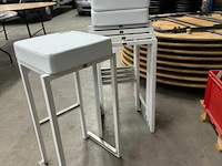 5x barkruk wit - afbeelding 4 van  5