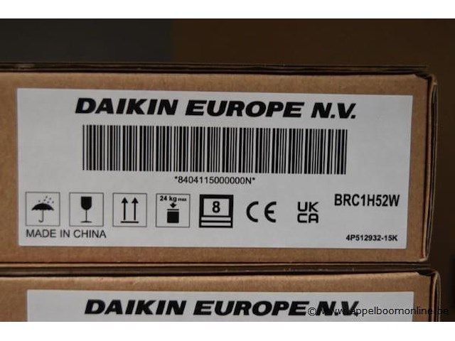 5x bedieningspaneel, daikin, brc1h52w, madoka wired remote controller, werking niet gekend - afbeelding 2 van  3
