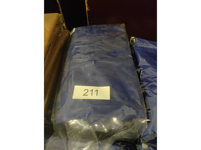 5x blauwe stretchcover + topcover voor statafel diam.80-85cm. nieuw (5x) - afbeelding 2 van  2