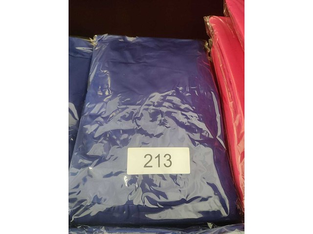 5x blauwe stretchcover + topcover voor statafel diam.80-85cm. nieuw (5x) - afbeelding 2 van  2