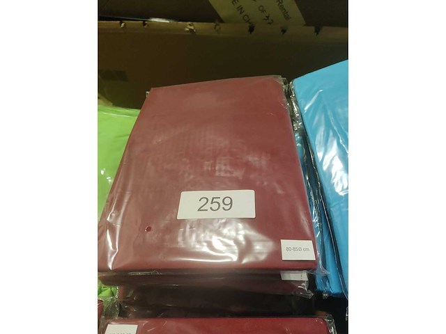 5x bordeaux stretchcover + topcover voor statafel diam.80-85cm. nieuw (5x) - afbeelding 2 van  2