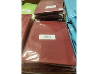 5x bordeaux stretchcover + topcover voor statafel diam.80-85cm. nieuw (5x) - afbeelding 2 van  2