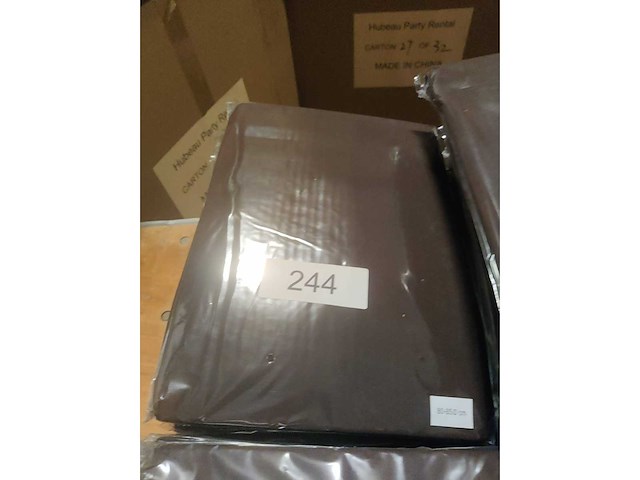 5x chocoladebruin stretchcover + topcover voor statafel diam.80-85cm. nieuw (5x) - afbeelding 2 van  2