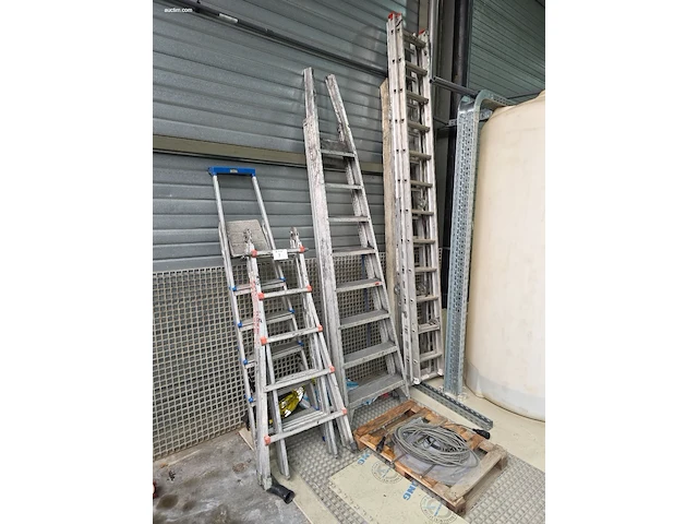 (5x) diverse alu ladders waku, altrex en andere - afbeelding 2 van  5