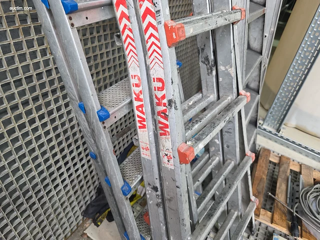 (5x) diverse alu ladders waku, altrex en andere - afbeelding 3 van  5