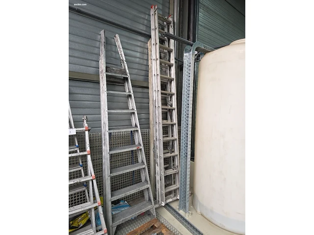 (5x) diverse alu ladders waku, altrex en andere - afbeelding 4 van  5