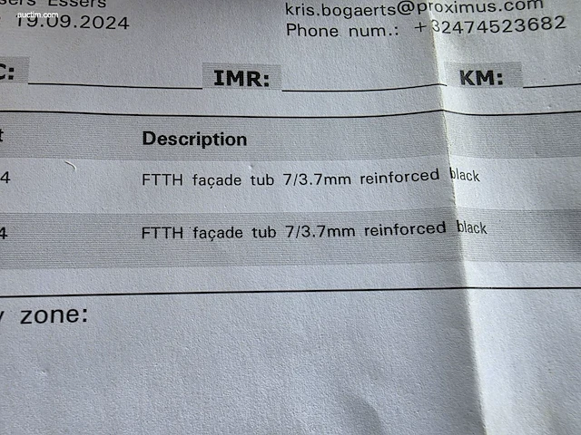 (5x) diverse bobijnen glasvezelkabel - afbeelding 5 van  10