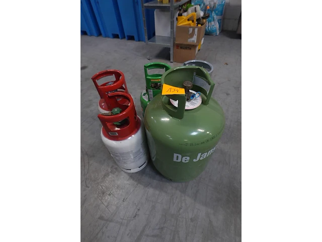 5x diverse gasfles - afbeelding 1 van  6