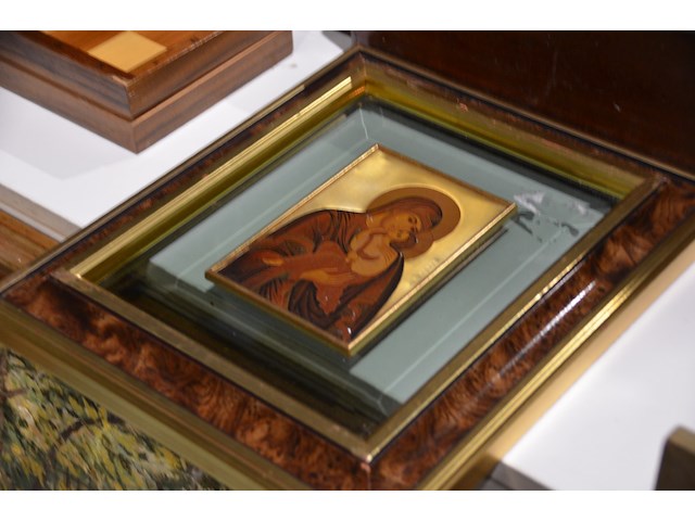 5x diverse kadertjes met bladgoud - afbeelding 4 van  5