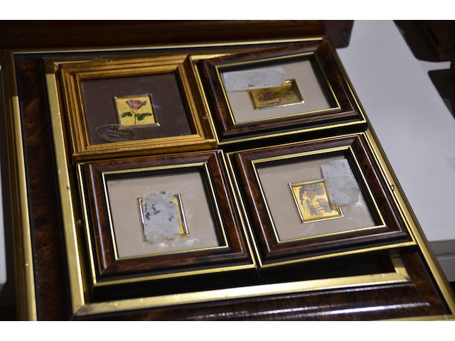 5x diverse kadertjes met bladgoud - afbeelding 5 van  5