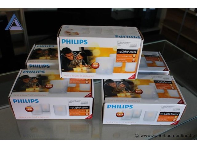 5x doos led kaarsen, philips, mylightaccent, 3 stuks per doos, werking niet gekend - afbeelding 2 van  2
