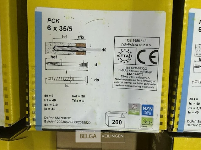 5x dozen slagpluggen 6x35/5 (200 st/doos) - afbeelding 2 van  2