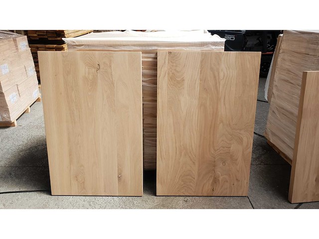 5x dubbele eiken traptreden 1m10 - afbeelding 1 van  2