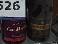 5x fles champagne, wo. 2x canard-duchêne cuvée léonie, 1x piper-heidsieck brut millésime - afbeelding 2 van  2