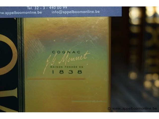 5x fles cognac, monnet, vsop - afbeelding 3 van  3