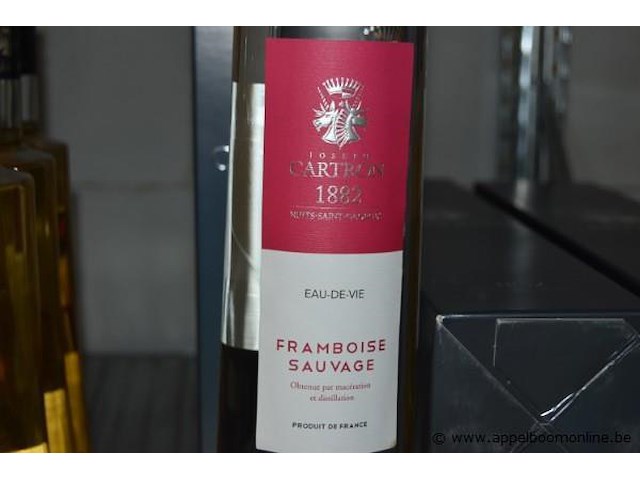 5x fles eau-de-vie, joseph cartron, framboise sauvage - afbeelding 2 van  3