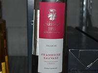 5x fles eau-de-vie, joseph cartron, framboise sauvage - afbeelding 2 van  3