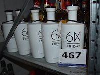 5x fles gin, 6m friday, chic gin, 70cl, 40% vol - afbeelding 1 van  2