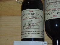 5x fles rode wijn, château de sales, pomerol, 1999, 75cl - afbeelding 2 van  3