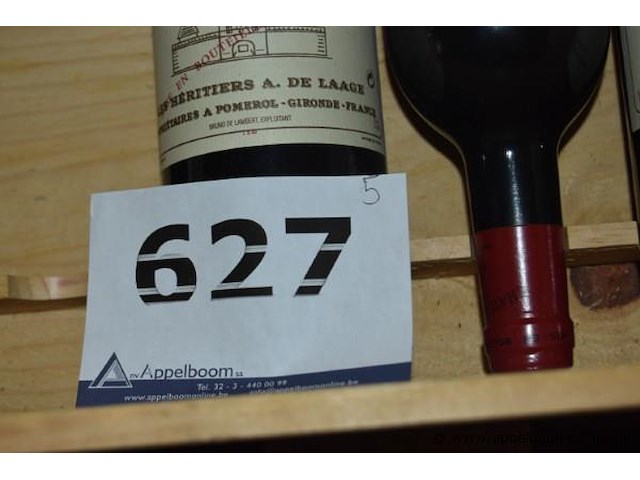 5x fles rode wijn, château de sales, pomerol, 1999, 75cl - afbeelding 3 van  3