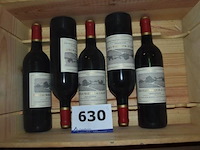 5x fles rode wijn, château marquis de calon, saint-estèphe, 1998, 75cl - afbeelding 1 van  3