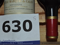 5x fles rode wijn, château marquis de calon, saint-estèphe, 1998, 75cl - afbeelding 3 van  3