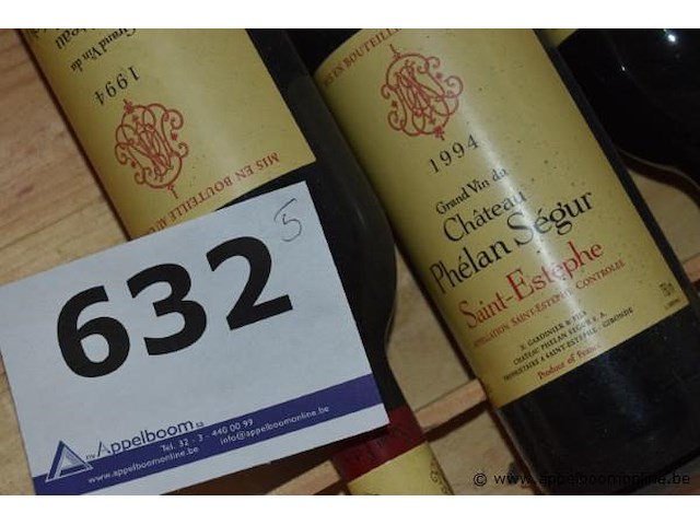 5x fles rode wijn, château phélan ségur, saint-estèphe, 1994, 75cl - afbeelding 3 van  3