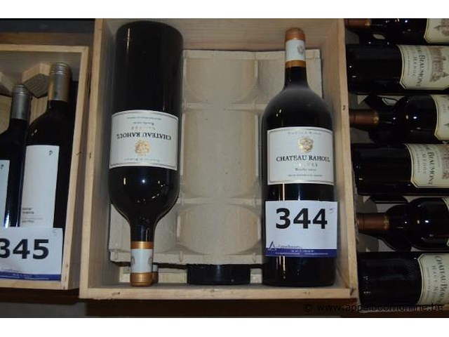 5x fles rode wijn, chateau rahoul, graves, 2010, 1,5l - afbeelding 1 van  4
