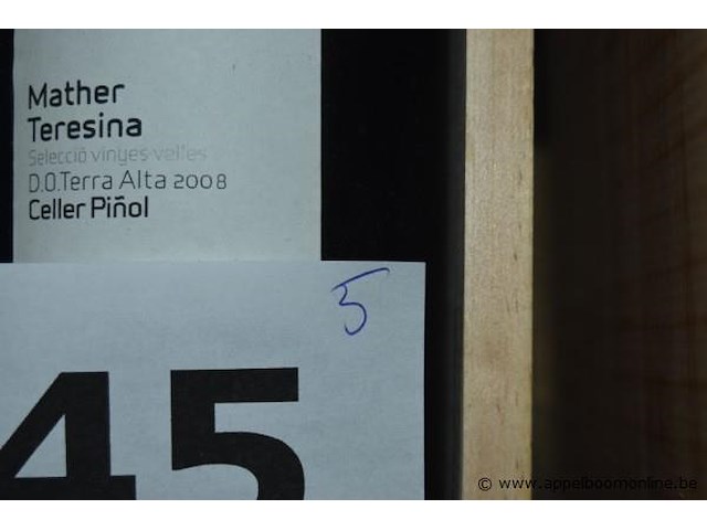 5x fles rode wijn, mather teresina, d.o. terra alta, 2008, 75cl - afbeelding 3 van  3
