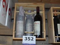 5x fles rode wijn, penfolds, cabernet sauvignon bin 707, 1998, 75cl - afbeelding 1 van  3