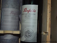 5x fles rode wijn, penfolds, cabernet sauvignon bin 707, 1998, 75cl - afbeelding 2 van  3