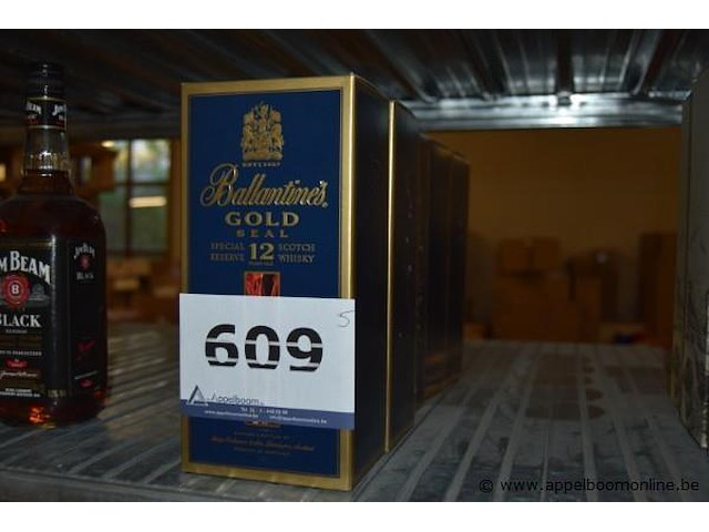 5x fles whisky, ballantine's, gold seal special reserve, 12 jaar - afbeelding 1 van  3