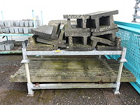 5x galva houder met afboording - afbeelding 1 van  3