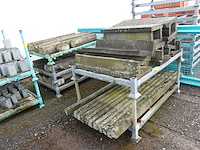 5x galva houder met afboording - afbeelding 3 van  3