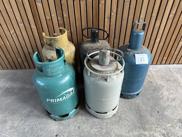 5x gasfles - afbeelding 1 van  1