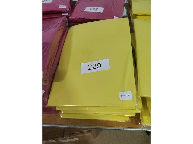 5x geel stretchcover + topcover voor statafel diam.80-85cm. nieuw (5x) - afbeelding 2 van  2