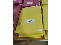 5x geel stretchcover + topcover voor statafel diam.80-85cm. nieuw (5x) - afbeelding 2 van  2