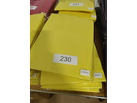 5x geel stretchcover + topcover voor statafel diam.80-85cm. nieuw (5x) - afbeelding 2 van  2